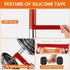 2 Rolls Self Fusing Silicone Tape, 1in(W) X 10ft(L), Waterproof Tape for Plumbing Hose Repair and Insulating