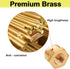 ZOUNI 2 Pcs Brass Reducer Hex Bushing, 1/2" NPT Male to 3/8" NPT Female Heavy Duty Pipe Fitting Adapter