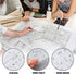 Zonon 10 Pcs Plastic Drawing Template Ruler - 12 Inch Triangular Aluminum Architect Scale Measuring Templates