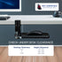 VIVO 360 2 inch MOUNT-MS01A Clamp-on Mouse Pad Holder Platform, Adjustable Under Desk Rotating Tray Rest Extension