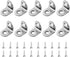 uxcell 10Pcs L-Shaped Brackets Corner Brace, 0.79"x0.79"x0.63" Corner Bracket Shelf Bracket Right