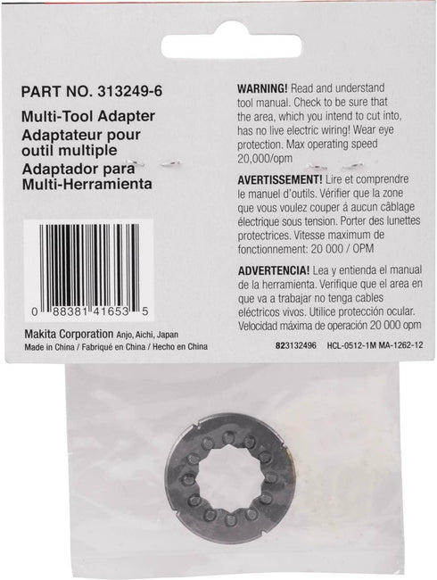 Makita Adapter for Dremel Accessories, 3132496 313249-6