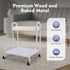 BGSHKAL 220.46 Lbs 4 2 Pedicure Cart Portable Trolley, Portable Esthetician Trolley Cart Pedicure Foot Rest Weight