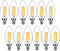 12-Pack Dimmable E12 LED Candelabra Bulbs, 40Watt Equivalent, 2700K Warm White, 450Lumens, 4W B11 Vintage Bulbs