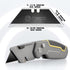 50-Pack Blackened SK-2 Utility Knife Blades, Extra Durable Razor Blades for Box Cutter, Never Rust Design
