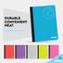 Enday Composition Notebooks, Wide Ruled Paper, 100 Sheets, Hard Cover, Multicolor (6 Pack)