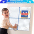Teling 12 Pieces Jumbo Magnetic XY Coordinate Dry Erase Grid, 26 x 26 Inches for Classrooms
