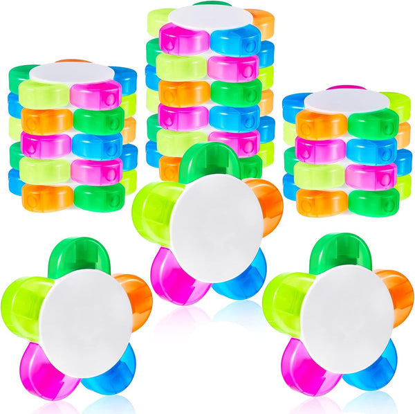 Petals Highlighters, Assorted Colors, Flower Shape Watercolor Highlighter Pens, 5-In-1 Fluorescent Pens (18 Pieces)