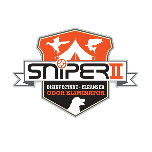 8 SNiPER II Disinfectant Cleanser and Odor Eliminator, Cleaner for Outdoor Disinfecting Purposes, Use for Hunting