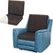 Wibeelee Brown Egg Crate Foam Recliner Cushion with Back Support, 19.7 x 19.7