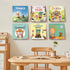 6Pcs Album Vinyl Record Display Shelf Wall Mount No Drill, Self Adhesive Clear Acrylic Holder, Invisible Floating