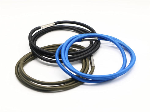 LiangBian Set 3, 13 30 Trash Can Rubber Bands of Black, Blue, Grey, Fits to Gallon Trash Cans,Homewares Colorful Litter