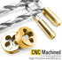 40PCS Set, GCr15 Azuno Metric Tap and Die Titanium Coated Bearing Steel with T-Handle/Wrench/Gauge/Screwdriver