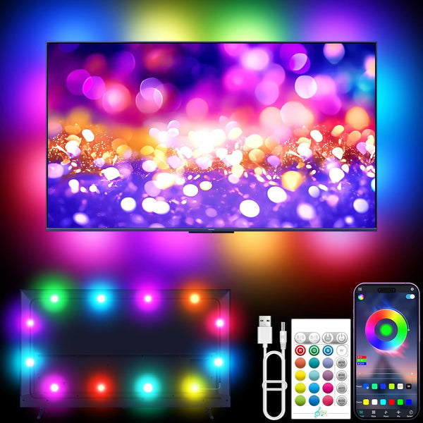 Tyute TV LED Lights, 9.8ft LED Strip Lights for 35-55 Inch TV