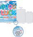 The Best Card Company Big Good Luck Greeting Card, 8.5 x 11 Inch, Colorful Balloons for Kids