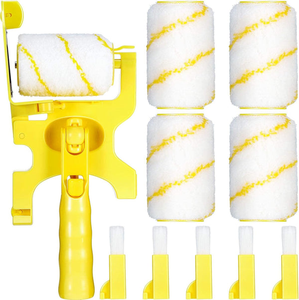 Set of 9 Paint Edger Combo Kit - Multifunctional Handheld Clean-Cut Paint Edger with Extra Roller and Brush