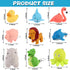 9 PCS Nurse Flashlight Keychain Set with Animal Designs: Dolphin, Lion, Flamingo, Dinosaur, Shark, Rhino, Octopus,