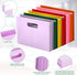 Tinlade 24 Pcs Hanging File Folders, A4 Expanding Letter Size for Bulky Files, Stylish Color