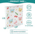 Wassud 3 1.5 Inch A4 2 Pack Crayon-Style Bears Ring Binder with Clip Round Ring Organizer with Clear Pocket Decorative