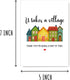NKPDesigns It Takes A Village Card - Thank You - Cute Appreciation Card - Meaningful - Funny Greeting - Gift For Mom