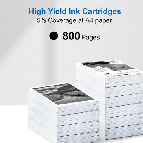 LC404 Ink Cartridges for Brother Printer Compatible with Brother LC404 for MFC-J1205W MFC-J1215W (2 Pack, Black)