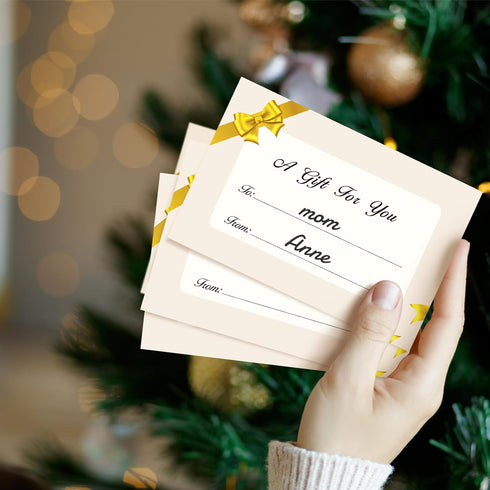 Gueevin 600 Pcs Mini Gift Card Envelopes, Holiday Gift Card Sleeves for Note Mailing, 3.69 x 2.69 in (Gold)