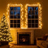 150 Commercial 50 LUCKY SHINE LED Warm White Christmas Lights, UL Certified and Grade Green Wire String Lights Ft