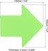 PATIKIL 3.9 x 3.9" Arrow Carpet Spot, 24Pcs Floor Spot Marker Waterproof Nylon Line Up Sign Decoration for Classroom, Green