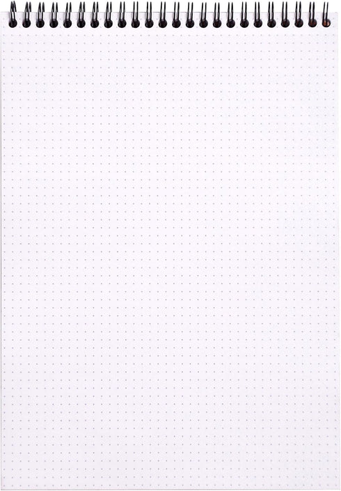 Rhodia Wirebound Notepad, A4, Dot - Black (185039C) by Rhodia