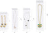 3 x 12" Long Jewelry Bags, Clear 100pcs Clear Necklace Bags with Hang Hole, Poly Zip Seal Storage Bags for Packaging
