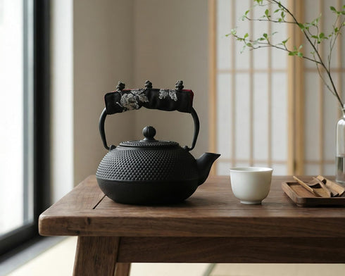 generic Cotton Linen Anti-Slip Heat Resistant Teapot Cover Kettle Handle Sleeve Heat Insulation Grip Protector
