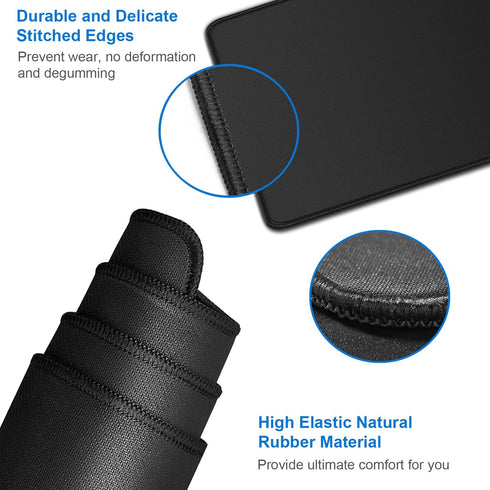 Large Gaming Mouse Pad, 31.5x15.7 inch, Water Resistant Non-Slip Rubber Base, Long XXL Desk Mouse Pad for Work & Gaming