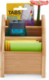Bamboo Mini Desk Organizer 3 Tier Desk Storage for Office Supplies, Toiletries, Crafts, Great for Desk, Vanity, Tabletop in Home or Office Makeup Organizer by Kozy Kitchen