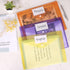 EOOUT 48pcs Clear Document Folders, Plastic Envelopes with Snap Button Closure, Letter/A4 Size, 8 Colors