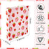 Fainne 4 Pcs Cute 1 Inch Fruit 3 Ring Binder with Interior Pockets for School Office, 9.84 x 1.57 x 12 Inch