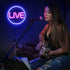 Lumoonosity Live Neon Sign - Blue&Pink LED On Air Light for Streamers/Influencers/Gamers - Streaming/Recording Live