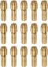 15pcs Brass Collet 0.5mm Brass Drill Chucks Mini Electric Grinder Quick Change Drill Chuck Bit Sets for Rotary Tools,