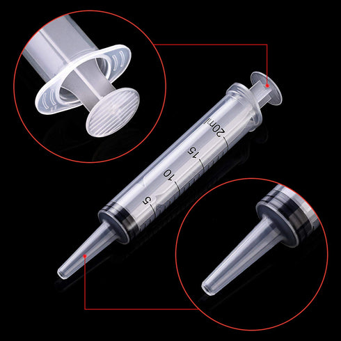 Frienda Large Plastic Syringe 4 Pack, Measuring Tools for Dispensing Multiple Uses (20 ml)