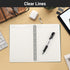 EUSOAR Students Ruled Spiral Notebook, A5 3 Packs 5.5"X8.3" 120 Pages Lined Writing Journal, Green Cover