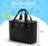 3 Reusable Cups Drink Carrier for Delivery with Adjustable Dividers, Insulated Drink Caddy, Beverages Carrier Tote Bag