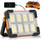 120W Solar Rechargeable Work Light, 144 LED 10000LM Led Work Light with