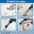 Wire Twisting Spinner, Spin-Twist Wire Connector Socket Tool with 1/4" Chuck (Blue)
