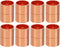 PATIKIL 15mm ID Copper Coupling Fittings, 12 Pcs Rolled Tube Stop Straight Pipe Fitting for HVAC Plumbing