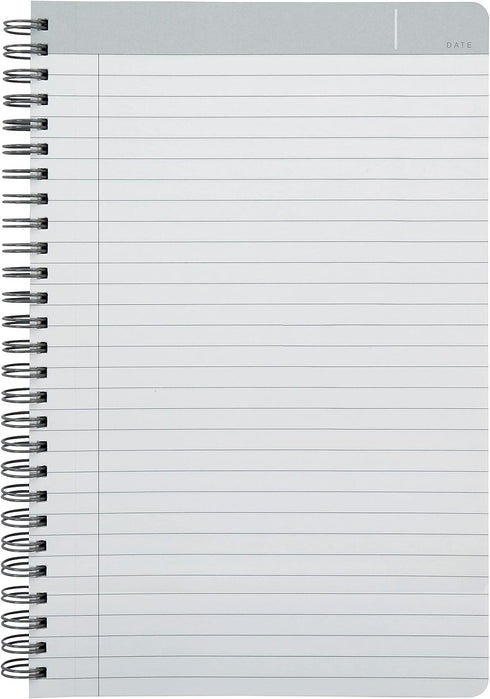 Oxford Idea Collective Professional Notebook, Double Wire-O, 9 1/2 x 6 5/8, Ruled, 80 Sheets, Gray (57013IC)