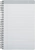 Oxford Idea Collective Professional Notebook, Double Wire-O, 9 1/2 x 6 5/8, Ruled, 80 Sheets, Gray (57013IC)