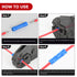 Nilight 200PCS Electrical Butt Connectors AWG 22-10 Insulated Electrical Wire Crimp Connectors Butt Splice Crimp Connectors Blue Red Yellow for Automotive Marine Electrical Wiring, 2 Years Warranty