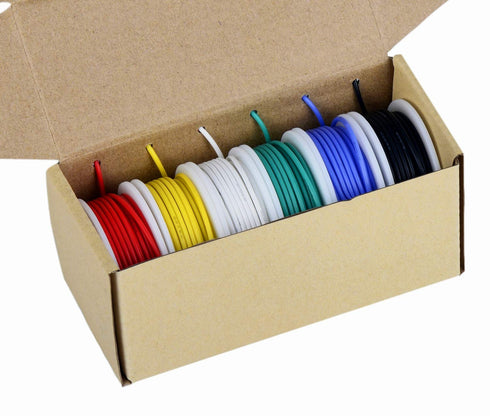 TUOFENG 20awg Wire Flexible Stranded Wire,20 Gauge Wire Tinned Copper Silicone Rubber