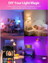 Odnora Bulbs, 9W Bulbs Dimmable, 2.4GHz Bulb 60W A19, E26, 800LM, 2 Packs Smart Light Work with Alexa & Google