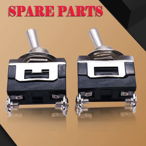 Twidec 3Pcs Heavy Duty Rocker Toggle Switch ON Off 2 Pin 16A 250V AC SPST with Waterproof Boot Cap Cover Ten-1021-B101