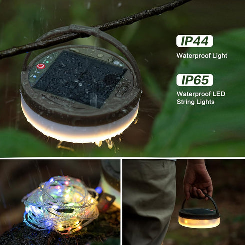 Sutaig 4 1 Outdoor(39.4ft) 8 Solar Camping String Lights, in Camping String Lights with Lighting Modes, Solar Powered